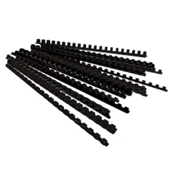 100 Baguettes à Relier Diamètre 12 Mm Coloris Noir