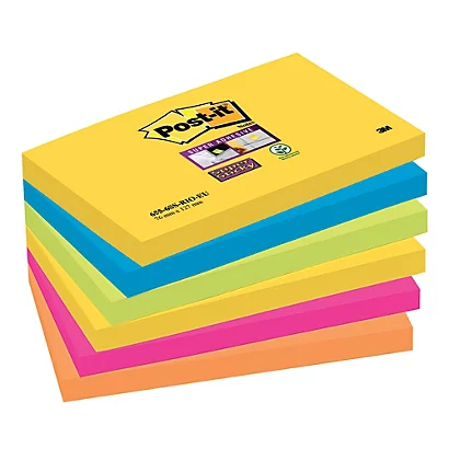 12 Blocs Notes Repositionnables Post-it® Super Sticky Carnival 76 X 127 Mm 1 12 Blocs Notes Repositionnables Post-it® Super Sticky Carnival 76 X 127 Mm