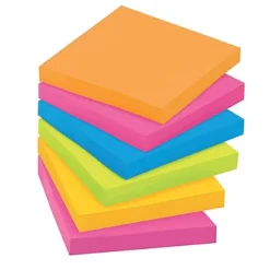 12 Blocs Notes Repositionnables Post-it® Super Sticky Carnival 76 X 76 Mm -Fournitures Bureau Boutique 12 blocs notes repositionnables post it super sticky carnival 76 x 76 mm 402350 3