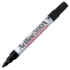 12 Marqueurs Artline 500A 2 Mm Coloris Noir
