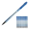 12 Stylos Bille Pilot BP-S Matic Coloris Bleu