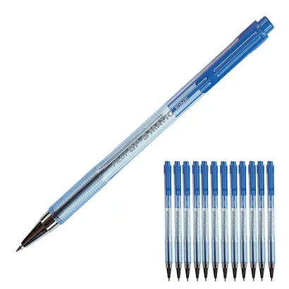 12 Stylos Bille Pilot BP-S Matic Coloris Bleu 1 12 Stylos Bille Pilot BP-S Matic Coloris Bleu