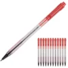 12 Stylos Bille Pilot BP-S Matic Coloris Rouge