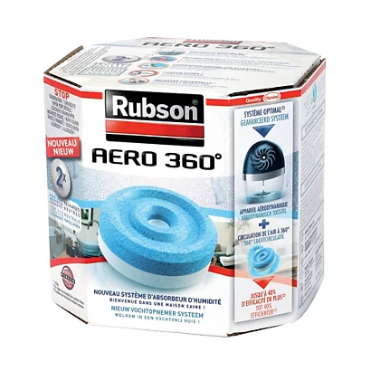 2 Recharges Rubson Pour Absorbeur D'humidité Aéro 360° 1 2 Recharges Rubson Pour Absorbeur D'humidité Aéro 360°