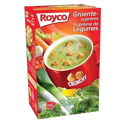 20 Sachets Soupe Royco Suprême De Légumes Crunchy 1 20 Sachets Soupe Royco Suprême De Légumes Crunchy