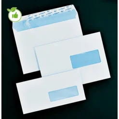 200 Enveloppes C5 Extra Blanches La Couronne à Bande Protectrice 162 X 229 Mm Avec Fenêtre 45 X 100 Mm Vélin 100 G