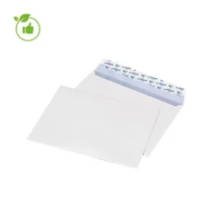 200 Enveloppes DL Extra Blanches La Couronne à Bande Protectrice 110 X 200 Mm Sans Fenêtre Vélin 100 G