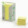 24 Blocs Notes Repositionnables Post-it® Recyclées Jaune 38 X 51 Mm