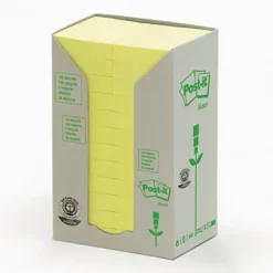 24 Blocs Notes Repositionnables Post-it® Recyclées Jaune 38 X 51 Mm -Fournitures Bureau Boutique 24 blocs notes repositionnables post it recycl jaune 38 x 51 mm 434870 2