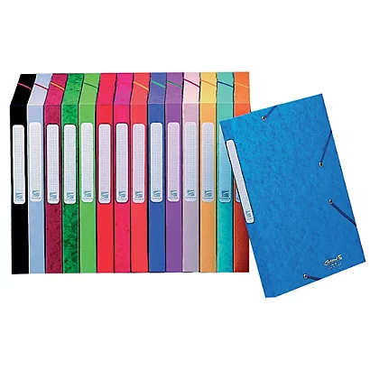 25 Chemises à élastiques Cartobox 5/10e Dos 2,5 Cm Coloris Assortis 2 25 Chemises à élastiques Cartobox 5/10e Dos 2,5 Cm Coloris Assortis – Image 2