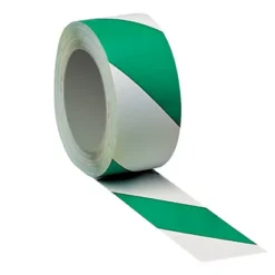 3 Rouleaux De Bande Adhésive De Marquage Des Sols Bicolore Vert/ Blanc