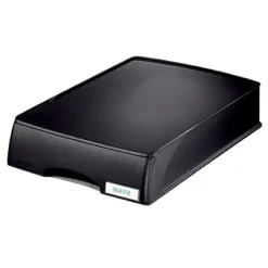 4 Corbeilles à Tiroirs Leitz Plus Coloris Noir