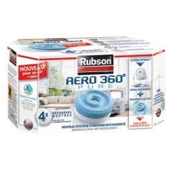 4 Recharges Rubson Pour Absorbeur D'humidité Aéro 360° Pure