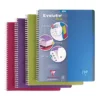 5 Cahiers Reliure Spirale 180 Pages Format A5 Evolutiv'Book, Le Lot