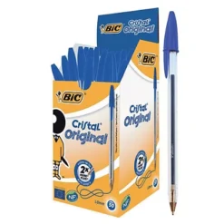 50 Stylos-bille Bic® Cristal Coloris Bleu