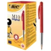 50 Stylos-bille Bic M10 Coloris Rouge