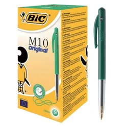 50 Stylos-bille Bic M10 Coloris Vert