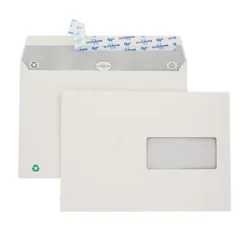500 Enveloppes C5 Blanches La Couronne à Bande Protectrice 162 X 229 Mm Avec Fenêtre 45 X 100 Mm Papier 100% Recyclé 80 G