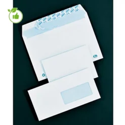 500 Enveloppes C6 Extra Blanches GPV à Bande Protectrice 114 X 162 Mm Sans Fenêtre Vélin 90 G