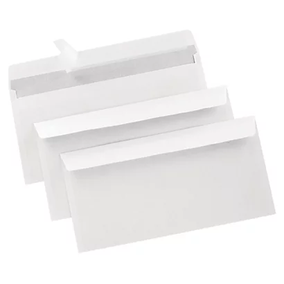 500 Enveloppes DL Blanches 1er Prix à Bande Protectrice 110 X 220 Mm Sans Fenêtre Vélin 80 G 2 500 Enveloppes DL Blanches 1er Prix à Bande Protectrice 110 X 220 Mm Sans Fenêtre Vélin 80 G – Image 2