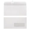 500 Enveloppes DL Blanches 1er Prix à Fermeture Autocollante 110 X 220 Mm Avec Fenêtre 35 X 100 Mm Vélin 80 G