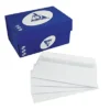 500 Enveloppes DL Blanches Clairefontaine à Bande Protectrice 110 X 220 Mm Sans Fenêtre Vélin 80 G