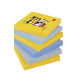 6 Blocs Notes Super Sticky Post-it® 76 X 76 Mm Collection New-York, Le Lot