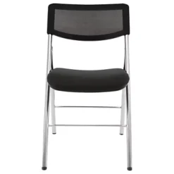 ALBA Chaise Pliante Confort Diva- Dossier Maille Résille, Assise Tissu Noir - Pieds Chromés (Lot De 2) 10 ALBA Chaise Pliante Confort Diva- Dossier Maille Résille, Assise Tissu Noir - Pieds Chromés (Lot De 2) -Fournitures Bureau Boutique alba chaise pliante confort diva dossier maille r sille assise tissu noir pieds chrom lot 2 6078400 2