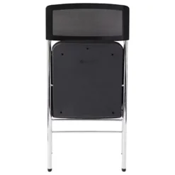 ALBA Chaise Pliante Confort Diva- Dossier Maille Résille, Assise Tissu Noir - Pieds Chromés (Lot De 2) 12 ALBA Chaise Pliante Confort Diva- Dossier Maille Résille, Assise Tissu Noir - Pieds Chromés (Lot De 2) -Fournitures Bureau Boutique alba chaise pliante confort diva dossier maille r sille assise tissu noir pieds chrom lot 2 6078400 4