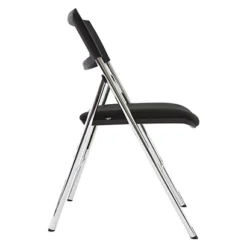 ALBA Chaise Pliante Confort Diva- Dossier Maille Résille, Assise Tissu Noir - Pieds Chromés (Lot De 2) 13 ALBA Chaise Pliante Confort Diva- Dossier Maille Résille, Assise Tissu Noir - Pieds Chromés (Lot De 2) -Fournitures Bureau Boutique alba chaise pliante confort diva dossier maille r sille assise tissu noir pieds chrom lot 2 6078400 5