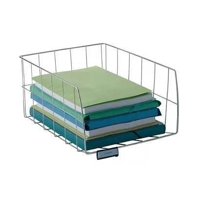 Alba Corbeille à Courrier En Fil Métal Chromé - Ht. 18,5 Cm 5 Alba Corbeille à Courrier En Fil Métal Chromé - Ht. 18,5 Cm – Image 5