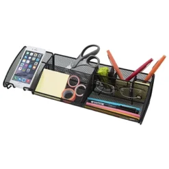 ALBA Organiseur De Bureau Meshboard, 9 Compartiments, En Métal Mesh Noir