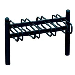 Appui-velos à Sceller Cyclo Opus Tete Boule - 2x4 Arceaux, Anthracite Mat 7016