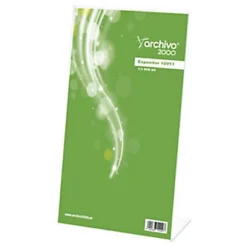 ARCHIVO200 Archivo 2000 Présentoir De Document Vertical Incliné Format 1/3 De A4 - Transparent (lot De 3)