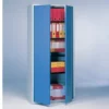 Armoire Haute Primo, 3 Tablettes, Coloris Gris/bleu