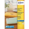 Avery J8560 Etiquettes Transparentes Imprimante Jet D'encre 63,5 X 38,1 Mm - 25 Feuilles -525 étiquettes
