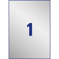 Avery L6013 Etiquettes Permanentes Et Ultra-résistantes Pour Imprimantes Laser Noir Et Blanc, 210 X 297 Mm, 20 Feuilles, 1 étiquette Par Feuille, Argent -Fournitures Bureau Boutique avery l6013 etiquettes permanentes ultra r sistantes imprimantes laser noir blanc 210 x 297 mm 20 feuilles 1 tiquette feuille argent 4647700 2