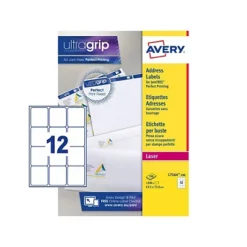 Avery L7164 Etiquettes Auto-adhésives D'adresses Laser, Faciles à Décoller, 63,5 X 72 Mm - 100 Feuilles, 12 étiquettes Par Feuilles A4 - Blanches - Paquet 1200 Unités -Fournitures Bureau Boutique avery l7164 etiquettes auto adh sives adresses laser faciles coller 63 5 x 72 mm 100 feuilles 12 tiquettes feuilles a4 blanches paquet 1200 unit 3539800 3