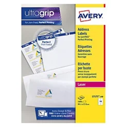 Avery L7173 Etiquettes Auto-adhésives D'adresses Laser, Faciles à Décoller, 99,1 X 57 Mm - 100 Feuilles, 10 étiquettes Par Feuilles A4 - Blanches