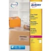 Avery L7567 Etiquettes Pour Colis Adaptées Aux Imprimantes Laser, 210 X 297 Mm, 25 Feuilles, 1 étiquette Par Feuille, Auto-adhésives, Transparentes