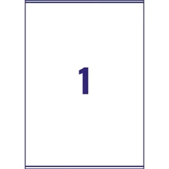 Avery L7567 Etiquettes Pour Colis Adaptées Aux Imprimantes Laser, 210 X 297 Mm, 25 Feuilles, 1 étiquette Par Feuille, Auto-adhésives, Transparentes -Fournitures Bureau Boutique avery l7567 etiquettes colis adapt imprimantes laser 210 x 297 mm 25 feuilles 1 tiquette feuille auto adh sives transparentes 8340400 3