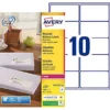 Avery LR7173 Etiquettes Adresses Recyclées Blanches 99,1 X 57 Mm Pour Imprimante Laser -100 Feuilles A4 - 1000 étiquettes Par Boîte