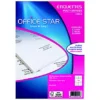 AVERY OFFICE STAR OS43431 Etiquettes écologiques Multi-usages 105 X 39 Mm - Boîte De 1400 - 100 Planches A4 - Blanches