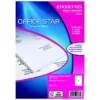 AVERY OFFICE STAR OS43478 Etiquettes écologiques Multi-usages 210 X 29,7 Mm - Boîte De 100 - 100 Planches A4 - Blanches