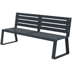 Banc à Fixer Ballade Metal - Anthracite Mat 7016