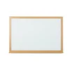 Bi-Office Tableau Blanc Earth Recyclable Acier Laqué Magnétique 120 X 90 Cm - Cadre Bois Chêne