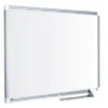Bi-Office Tableau Blanc Maya New Generation, Surface En Acier Laqué, Magnétique, Cadre En Aluminium Gris, 1 200 X 900 Mm