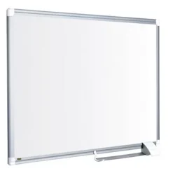 Bi-Office Tableau Blanc Maya New Generation, Surface En Acier Laqué, Magnétique, Cadre En Aluminium Gris, 1 200 X 900 Mm