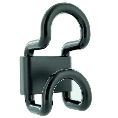 Bi-patère Individuelle Noire 1 Bi-patère Individuelle Noire