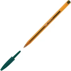 BIC 50 Stylos à Bille Cristal® Pointe Fine De 0,8 Mm Encre Verte Lot De 50